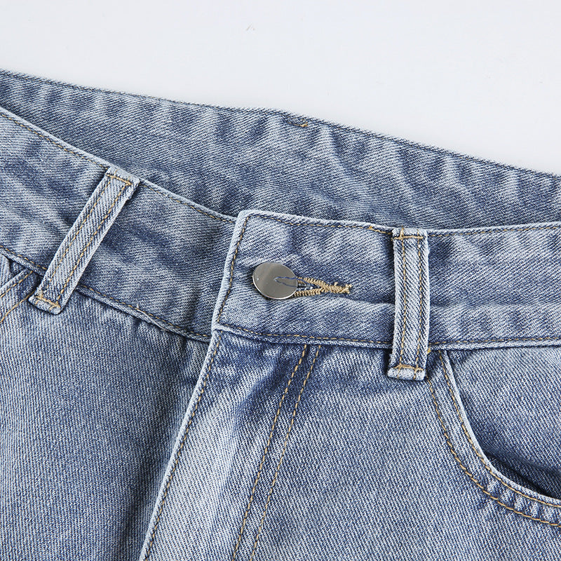 Cherry Embroidered High-rise Slimming Pencil Jeans